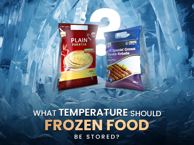 what temperature should frozen food be stored